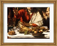Framed Supper at Emmaus, Detail 1601