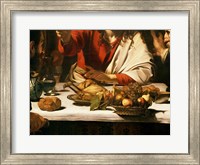 Framed Supper at Emmaus, Detail 1601