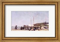 Framed Beach at Trouville, 1864