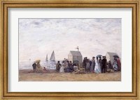 Framed Beach at Trouville, 1867