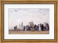 Framed Beach at Trouville, 1867