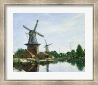 Framed Dutch Windmills, 1884