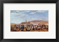 Framed Manet Family picnicking, 1866