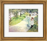 Framed Promenaders in the garden, 1898