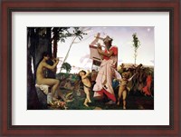 Framed Anacreon, Bacchus and Aphrodite, 1848