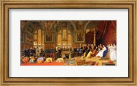 Framed Reception of Siamese Ambassadors by Emperor Napoleon III