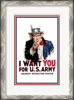 Framed Uncle Sam  - I Want You