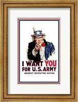 Framed Uncle Sam  - I Want You