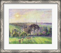 Framed Church and Farm of Eragny, 1895