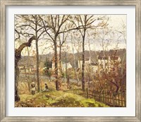 Framed Winter Landscape at Louveciennes, c.1870