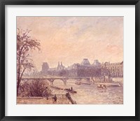 Framed Seine and the Louvre, 1903