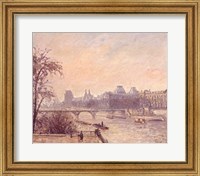 Framed Seine and the Louvre, 1903