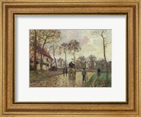 Framed Coach to Louveciennes, 1870