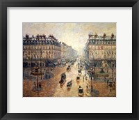 Framed Avenue de L'Opera, Paris, 1898
