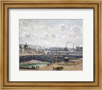 Framed Low Tide at Duquesne Docks, Dieppe, 1902
