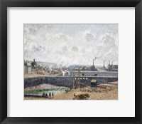 Framed Low Tide at Duquesne Docks, Dieppe, 1902