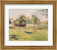 Framed Woman in the Meadow at Eragny, Spring, 1887