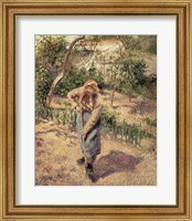 Framed Woman Digging in an Orchard, 1882