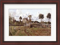 Framed Pontoise Landscape, c.1872