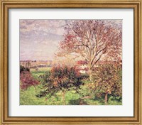 Framed Autumn morning at Eragny, 1897