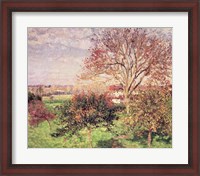 Framed Autumn morning at Eragny, 1897