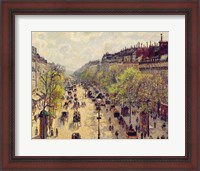 Framed Boulevard Montmartre, Spring, 1897