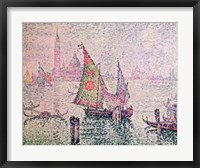 Framed Green Sail, Venice, 1904