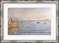 Framed Harbour at Portrieux, 1888