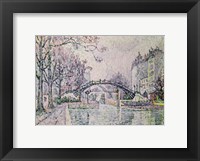 Framed Canal Saint-Martin, 1933