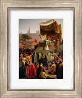 Framed St. Bernard Preaching the Second Crusade in Vezelay