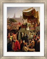 Framed St. Bernard Preaching the Second Crusade in Vezelay