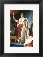 Framed Napoleon I in his coronation robe, c.1804