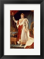 Framed Napoleon in Coronation Robes, c.1804