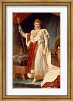 Framed Napoleon in Coronation Robes, c.1804