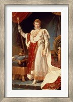 Framed Napoleon in Coronation Robes, c.1804