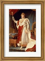 Framed Napoleon in Coronation Robes, c.1804