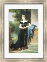 Framed Portrait of Marie Laczinska