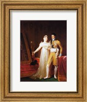 Framed Portrait of Jerome Bonaparte - with a woman