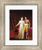 Framed Portrait of Jerome Bonaparte - with a woman