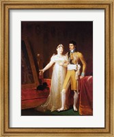 Framed Portrait of Jerome Bonaparte - with a woman