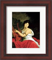 Framed Portrait of Madame de la Pleigne