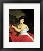 Framed Portrait of Madame de la Pleigne