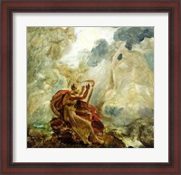 Framed Ossian Conjures Up the Spirits with His Harp on the Banks of the River of Lora