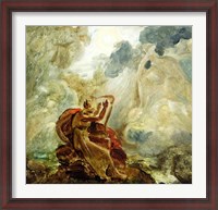 Framed Ossian Conjures Up the Spirits with His Harp on the Banks of the River of Lora