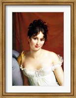 Framed Portrait of Madame Recamier - detail