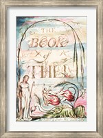 Framed Book of Thel; Title Page, 1789
