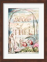 Framed Book of Thel; Title Page, 1789