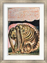 Framed Book of Urizen; the creation of Urizen in material form by Los, 1794