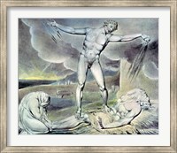 Framed Illustrations of the Book of Job; Satan smiting Job with Sore Boils, 1825
