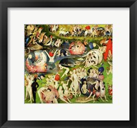 Framed Garden of Earthly Delights: Allegory of Luxury, center panel detail